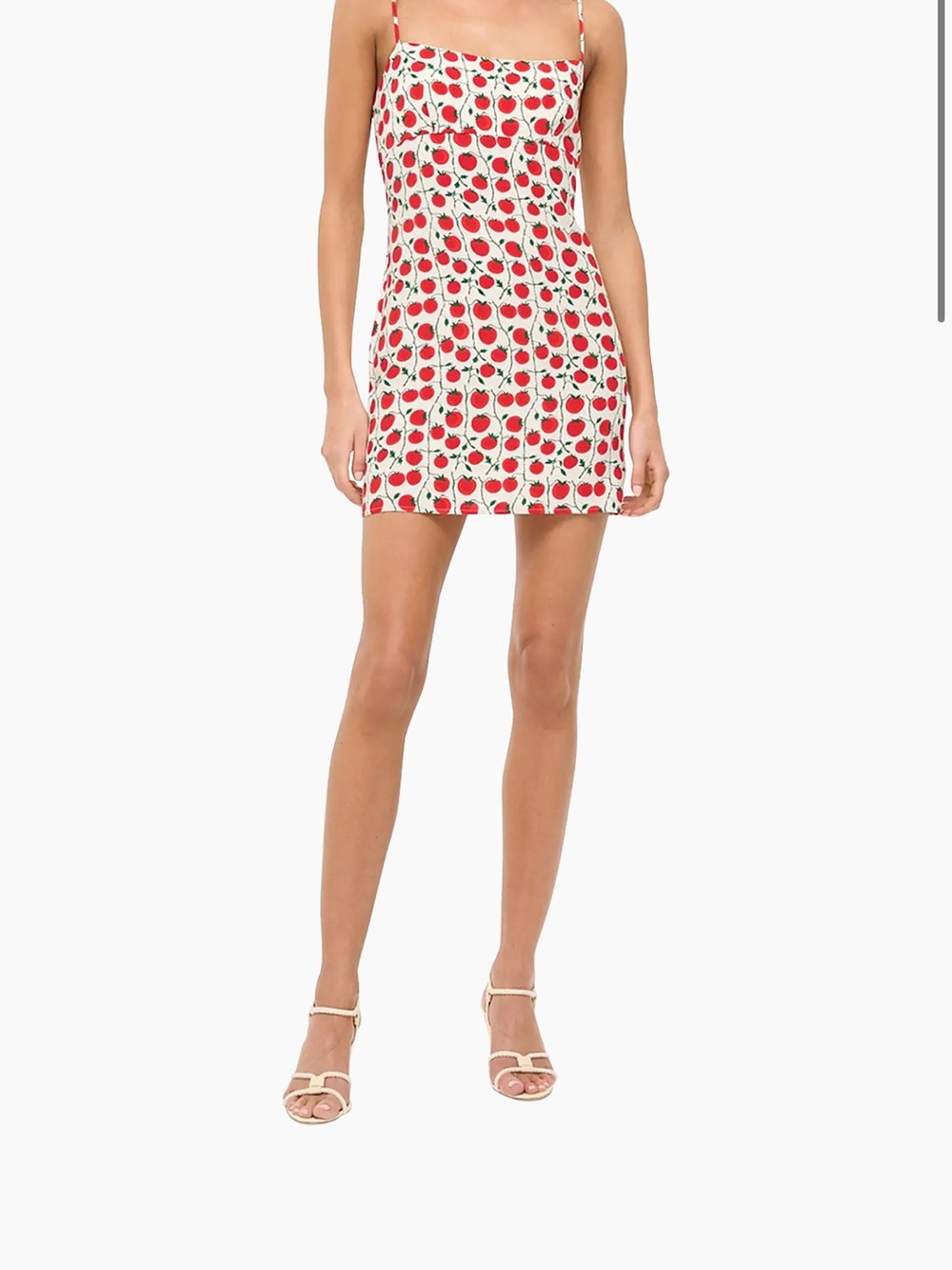 STAUD Remington Dress Tomato print